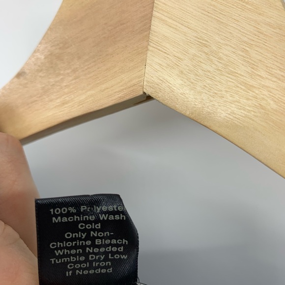 Ann Taylor Blouse Blue Floral Long Sleeve Shirt - Picture 5 of 6